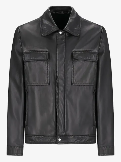 Salvatore Santoro flap-pocket leather jacket