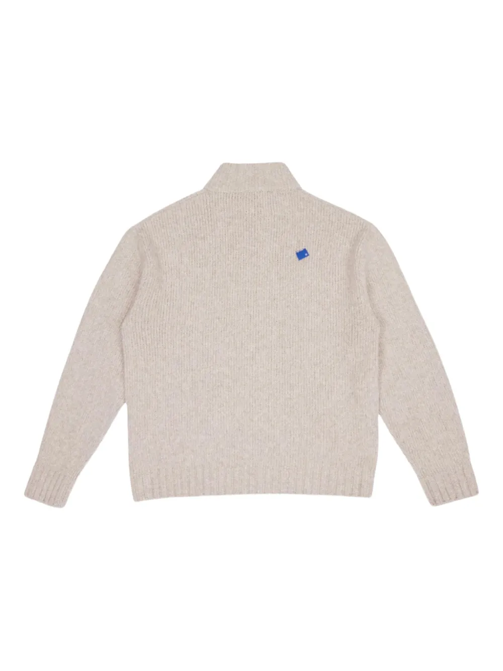 Ader Error Zip-up Ribbed Cardigan In Neutral