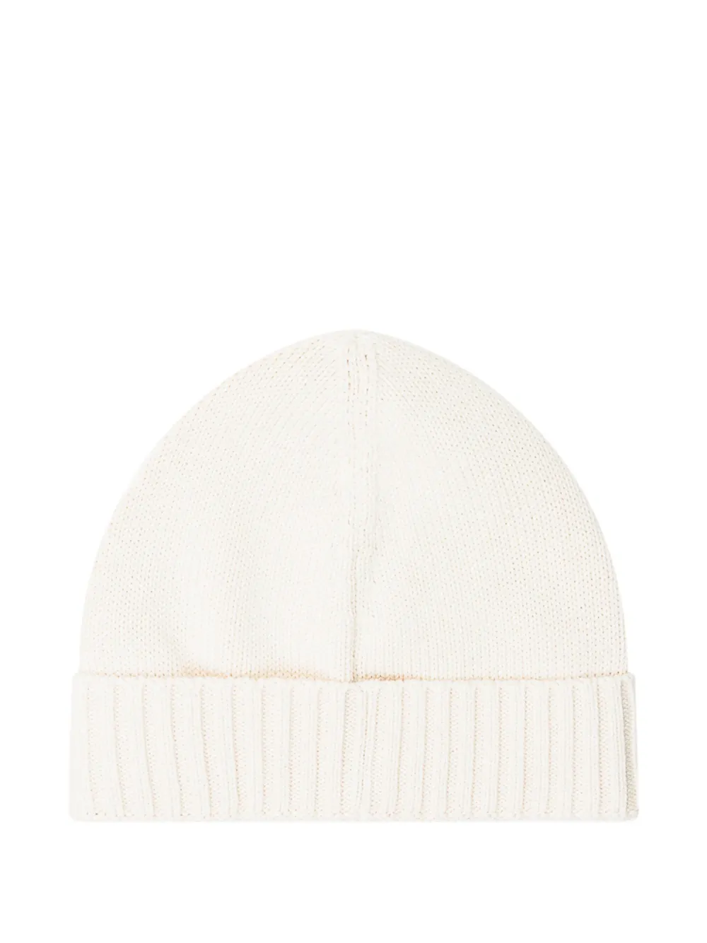 Stone Island Junior ribbed beanie - Wit
