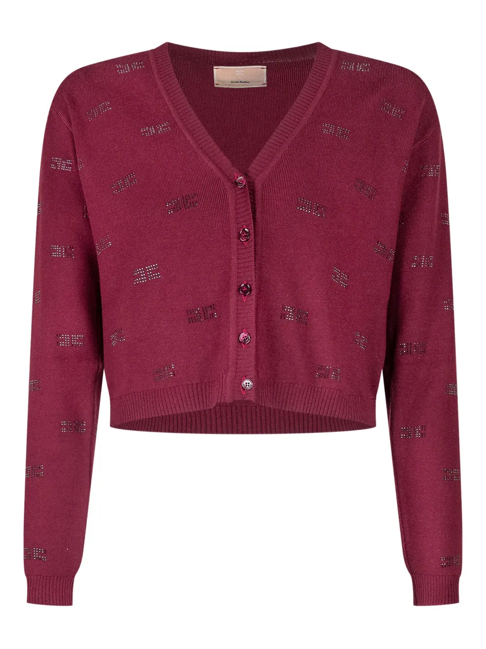 Elisabetta Franchi La Mia Bambina embellished cardigan | Red | Image 1