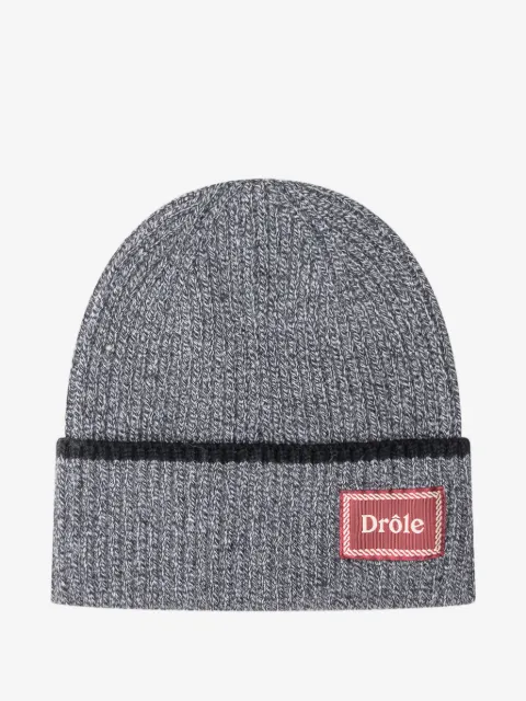 Drôle De Monsieur bonnet en laine à patch logo