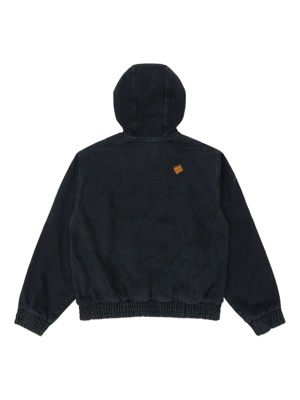 Ader Error Hooded Drawstring Jacket In Black