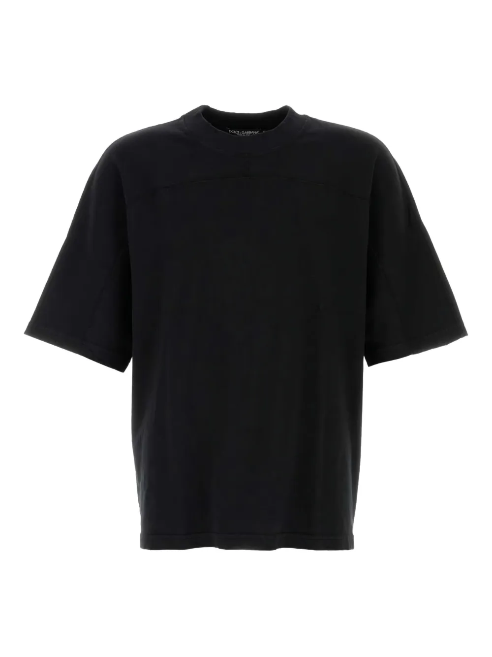 Dolce & Gabbana コットン Tシャツ - ブラック Dolce & Gabbana コットン Tシャツ - ブラック