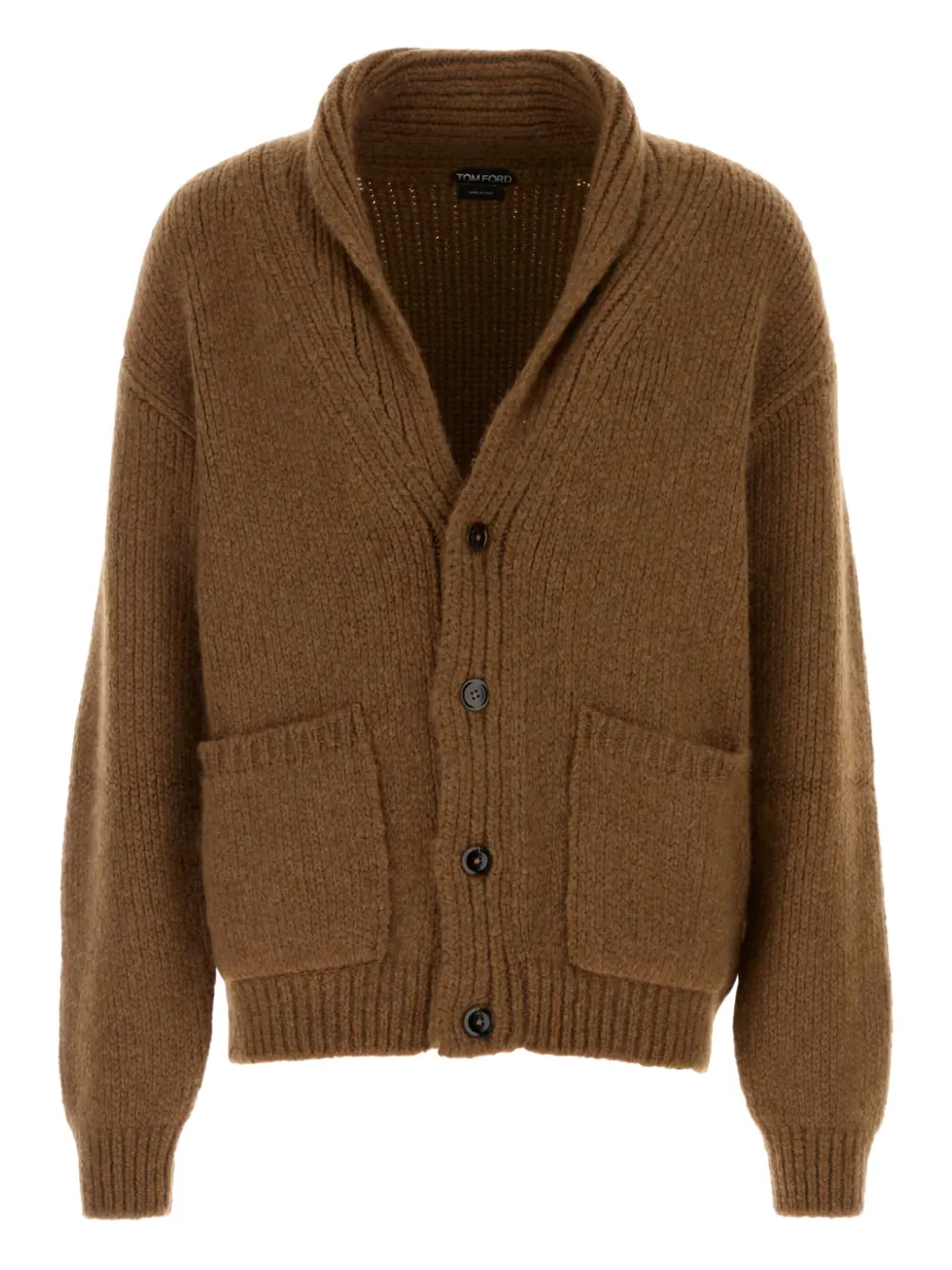 TOM FORD shawl-collar cardigan | Brown | Image 1