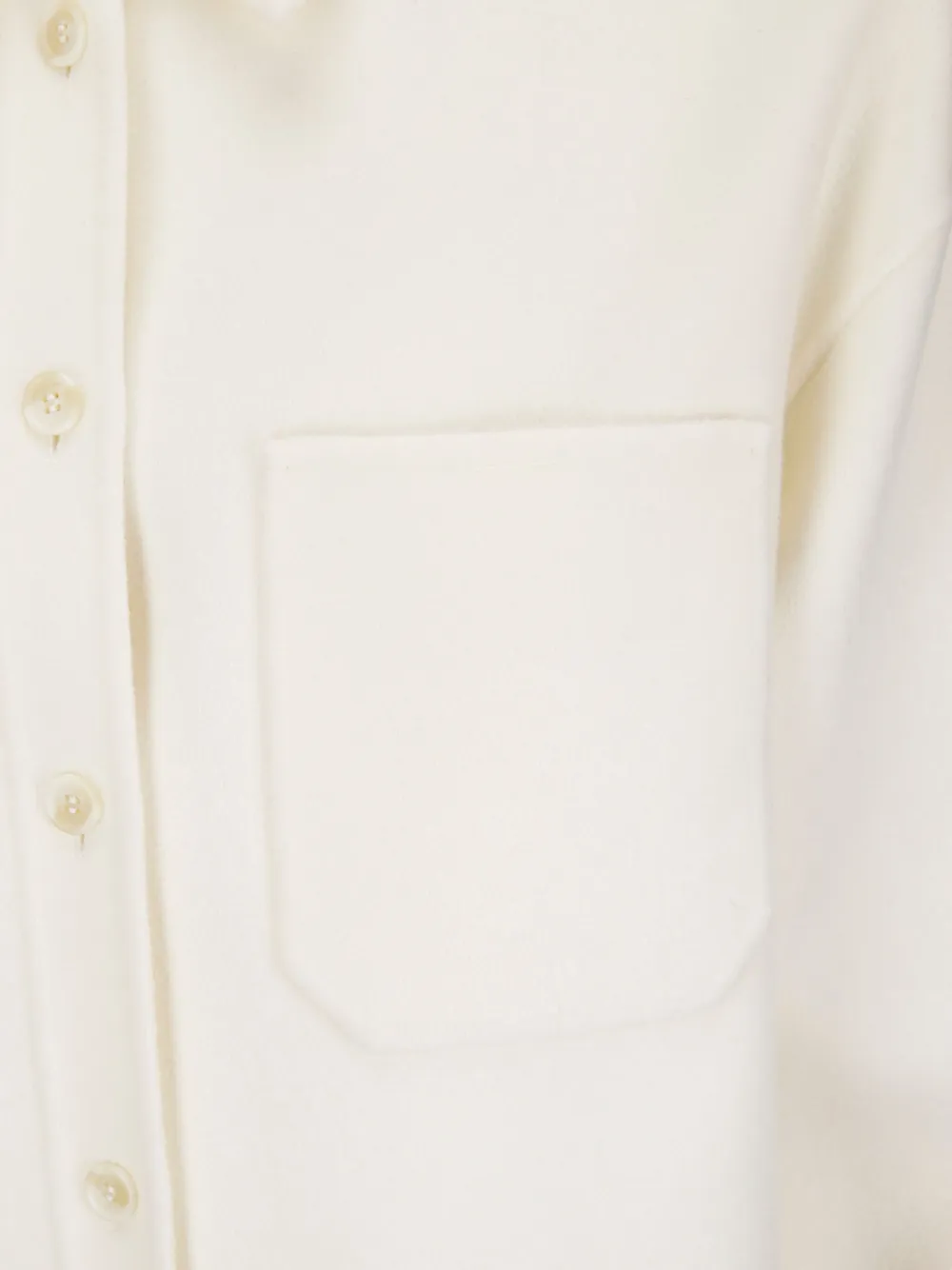 Sportmax White Short Coat With Shirt Styling And Oversized Fit In Brown
