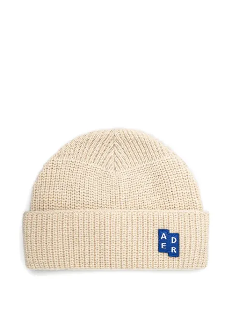 Ader Error ribbed-knit logo beanie