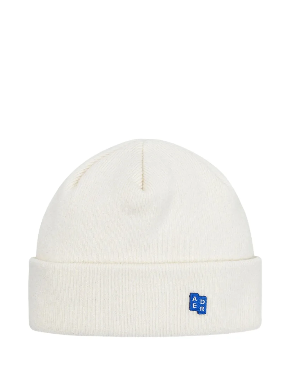 Ader Error Wool-cotton Logo-patch Beanie In White