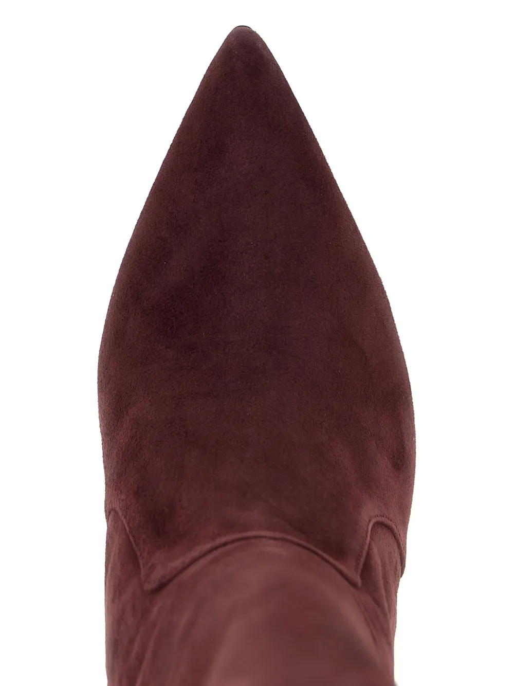Stuart Weitzman 85mm Vinnie Side-zip Boots In Burgundy