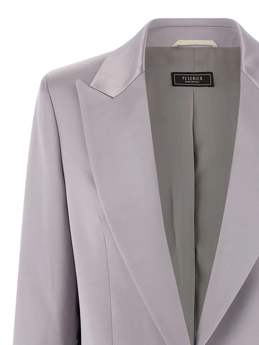 Peserico Lace-up Dress Coat In Gray