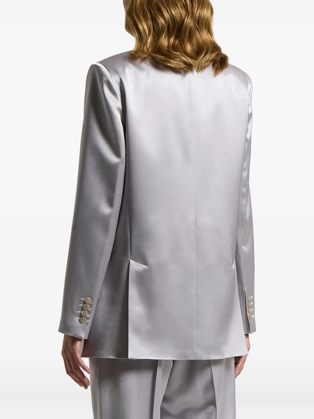 Peserico Satijnen blazer Grijs
