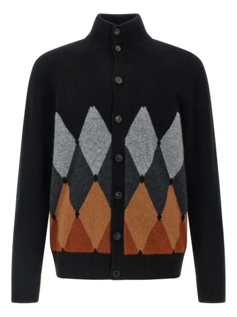 Ballantyne argyle high-neck cardigan