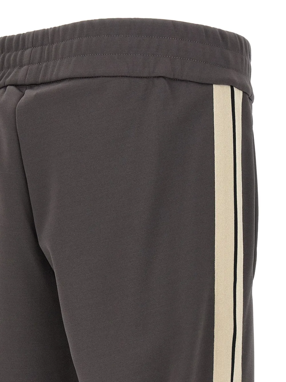 Palm Angels Logo Track Joggers Straight Leg Style In Brown
