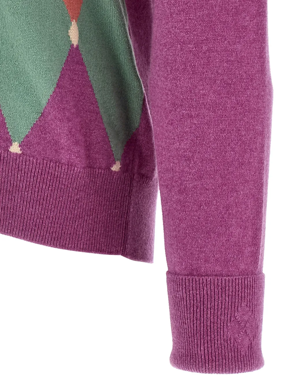 Ballantyne Argyle Sweater Sweaters And Cardigans Purple In Multi