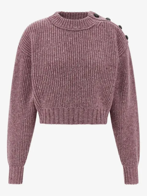 Chloé long-sleeve button-detailed sweater