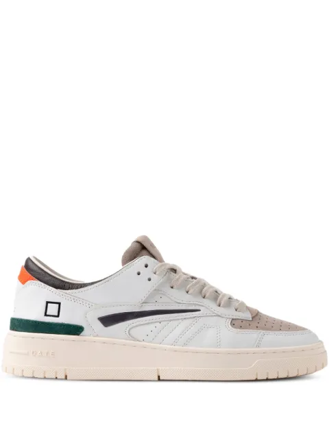 D.A.T.E. leather panelled trainers