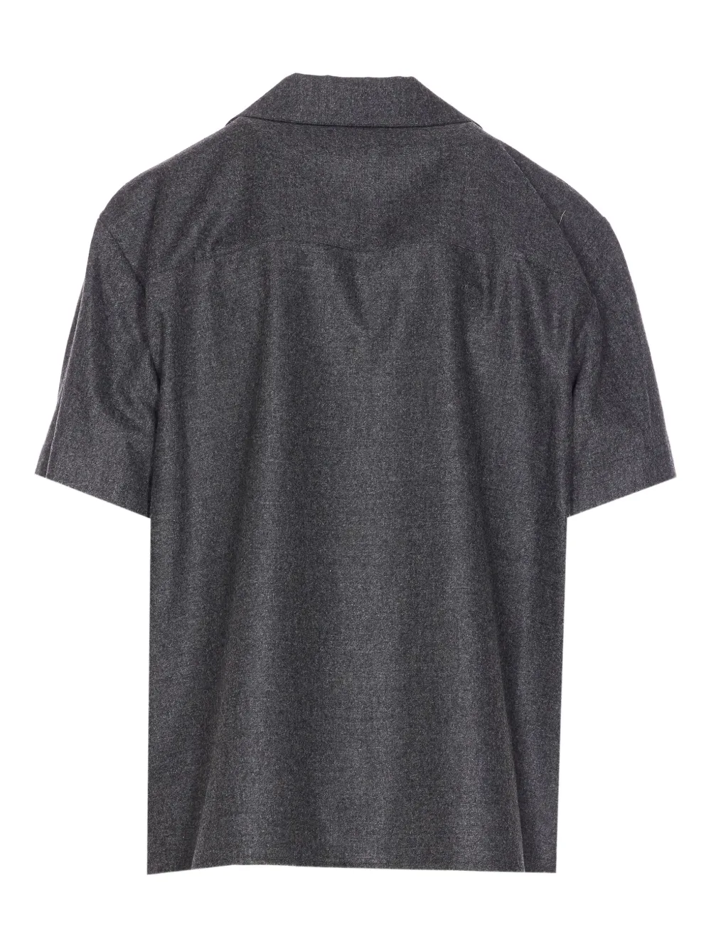 KHAITE Riordan blouse met knopen en korte mouwen - Grijs