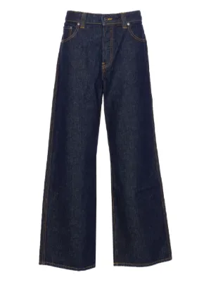 MM6 Maison Margiela ミッドライズ クロップドジーンズ | ブルー