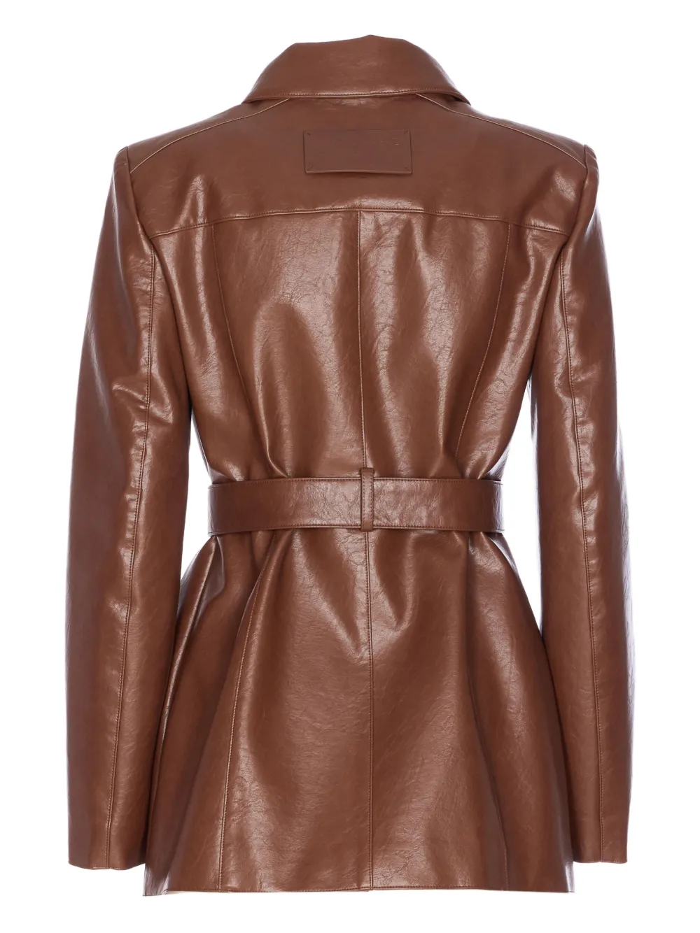 Patrizia Pepe Brown Jacket Frontal Buttons Closure In Multi