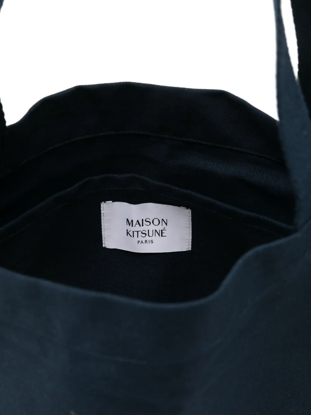 Maison Kitsuné Graphic-print Tote Bag In Blue