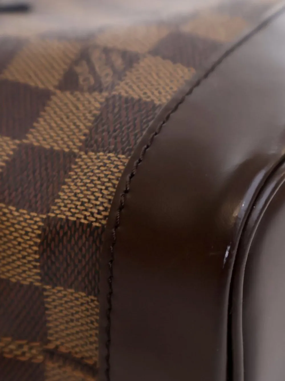 Pre-owned Louis Vuitton 2002 Damier Ebene Soho Backpack In Brown