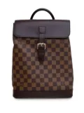 Louis Vuitton Pre-Owned 2002 Damier Ebene Soho backpack - Brown