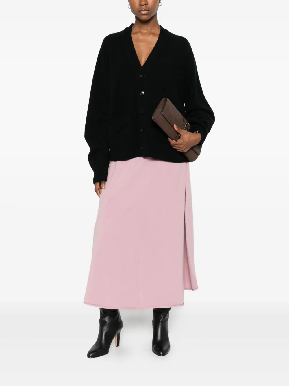 Extreme Cashmere Cashmere Cardigan In Black
