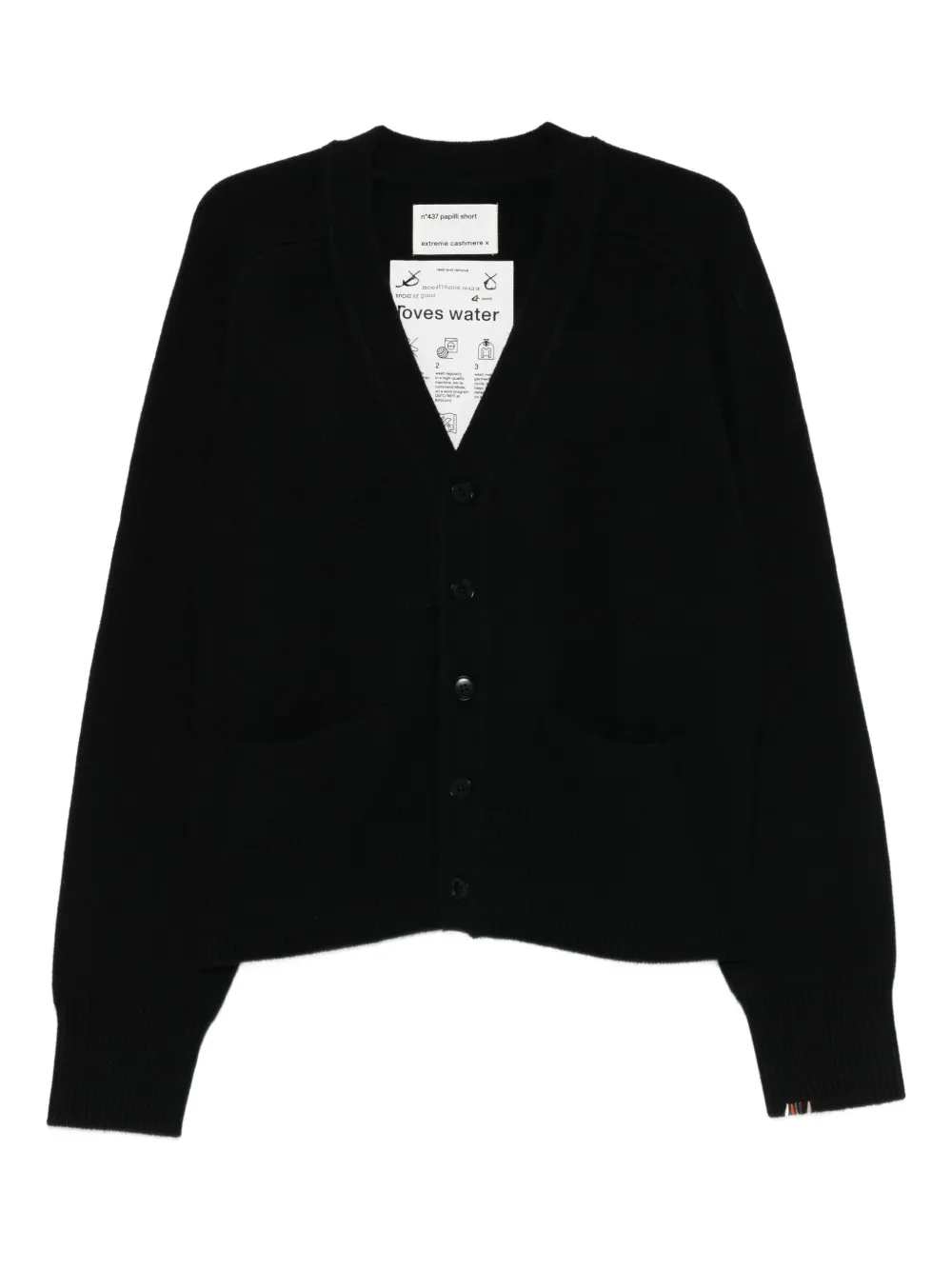 extreme cashmere cashmere cardigan - Nero