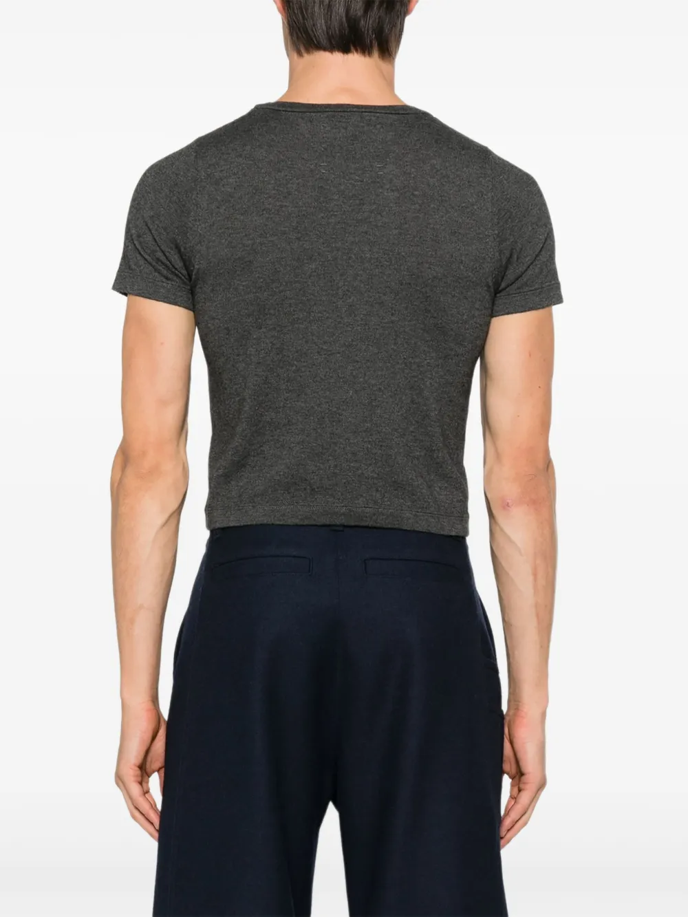 extreme cashmere T-shirt van katoen-kasjmierblend Grijs