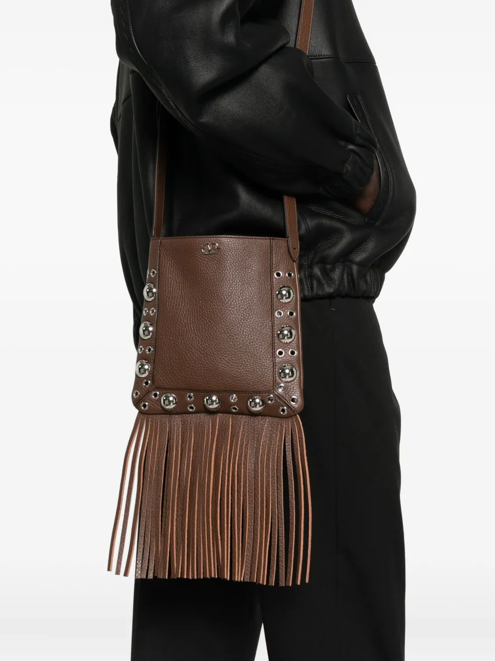 Valentino Garavani Nellcôte shoulder bag - Bruin