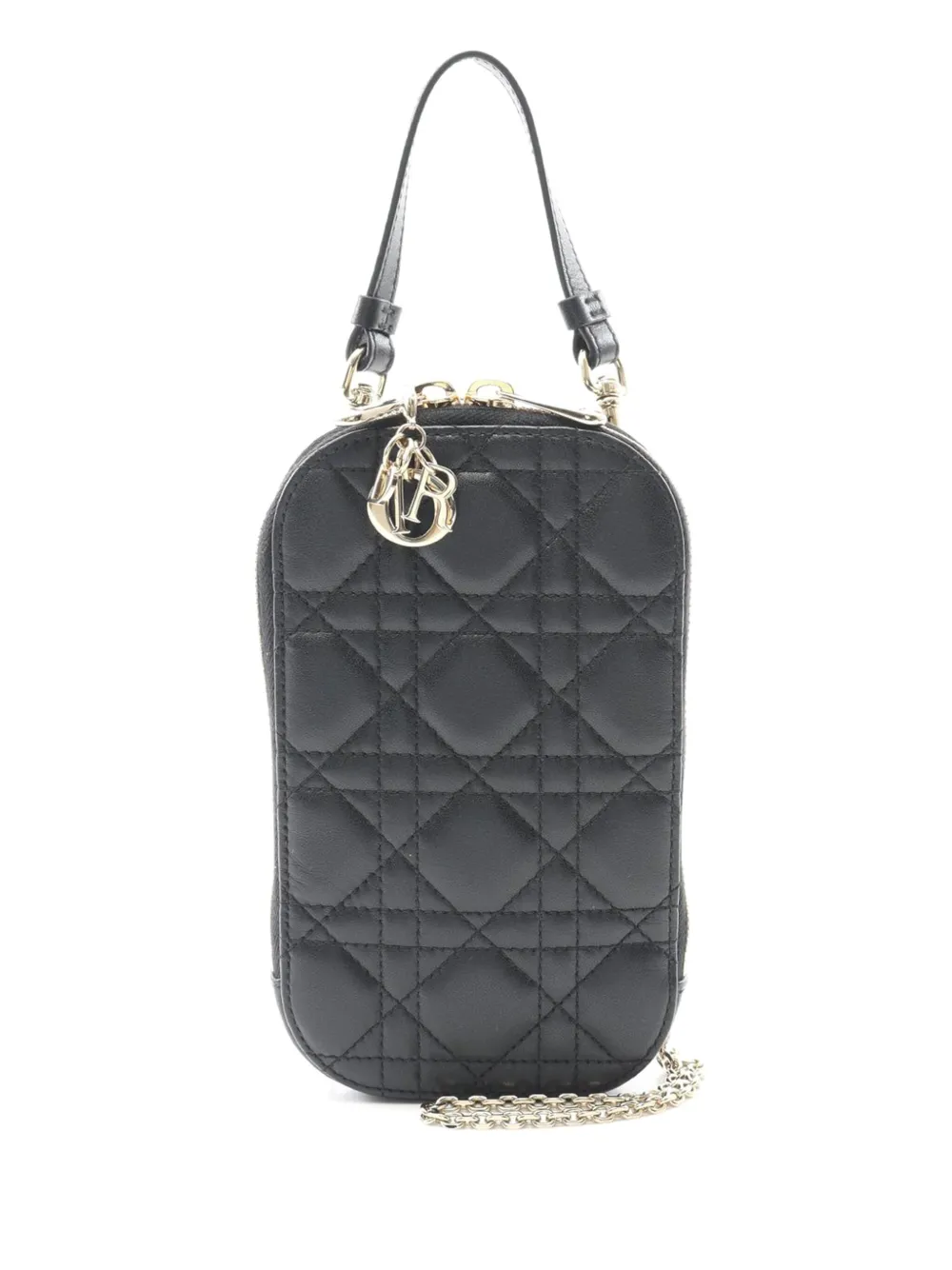 Christian Dior Pre-Owned 2023 Lambskin Cannage Lady Dior Call In Phone Christian Dior Pre-Owned 2023 Lambskin Cannage Lady Dior Call In Phone