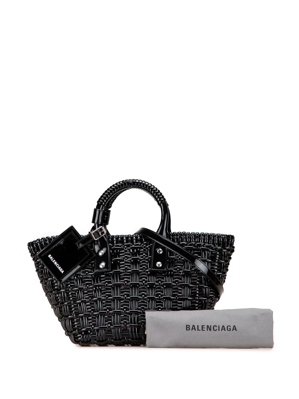 Balenciaga Pre-Owned 2022 XS フォーレザー ビストロ バスケット