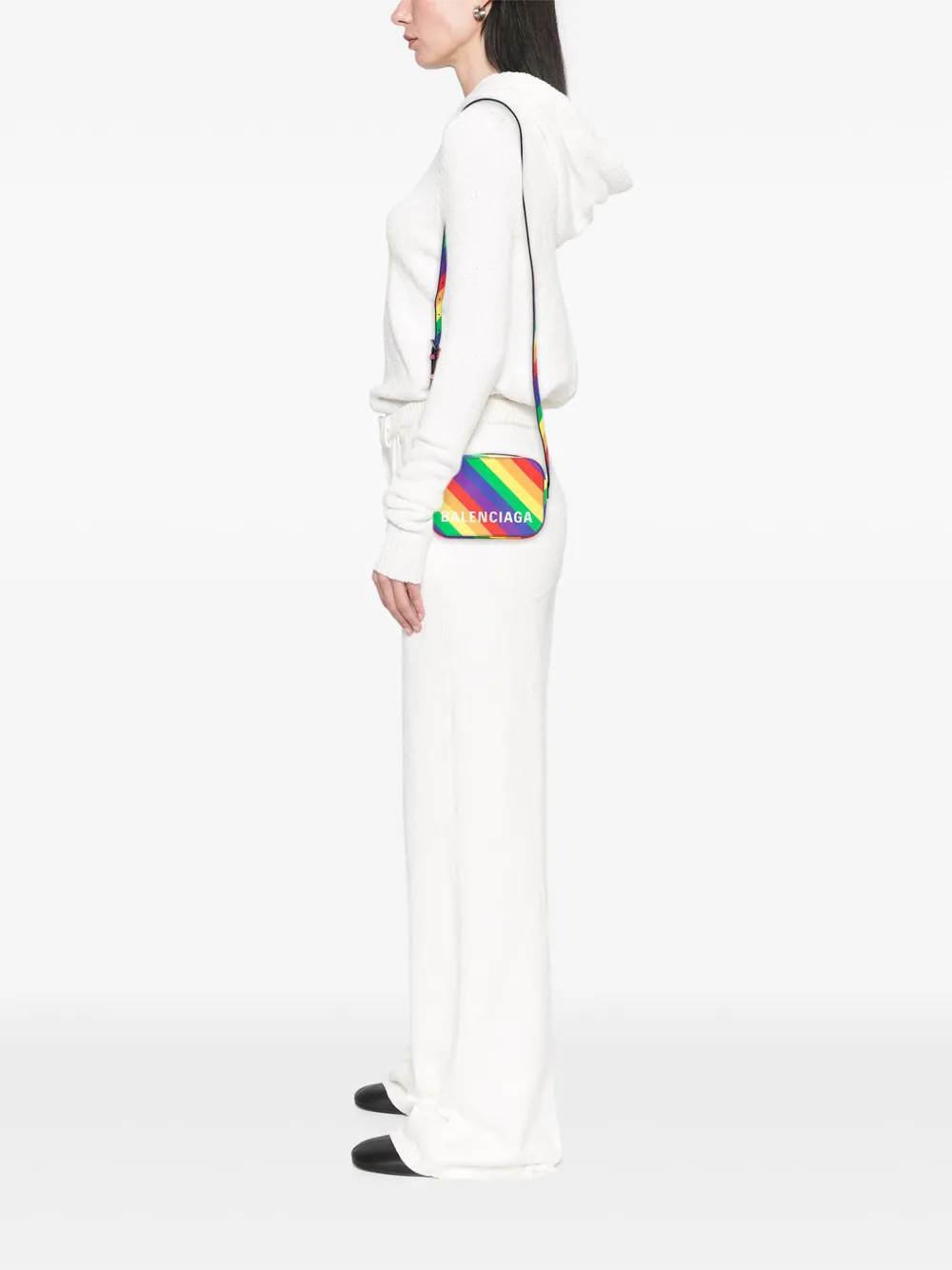 Balenciaga Pre-Owned 2019 XS Leather Rainbow Logo Ville Camera Bag crossbody bag | Pre-Owned | Image 2