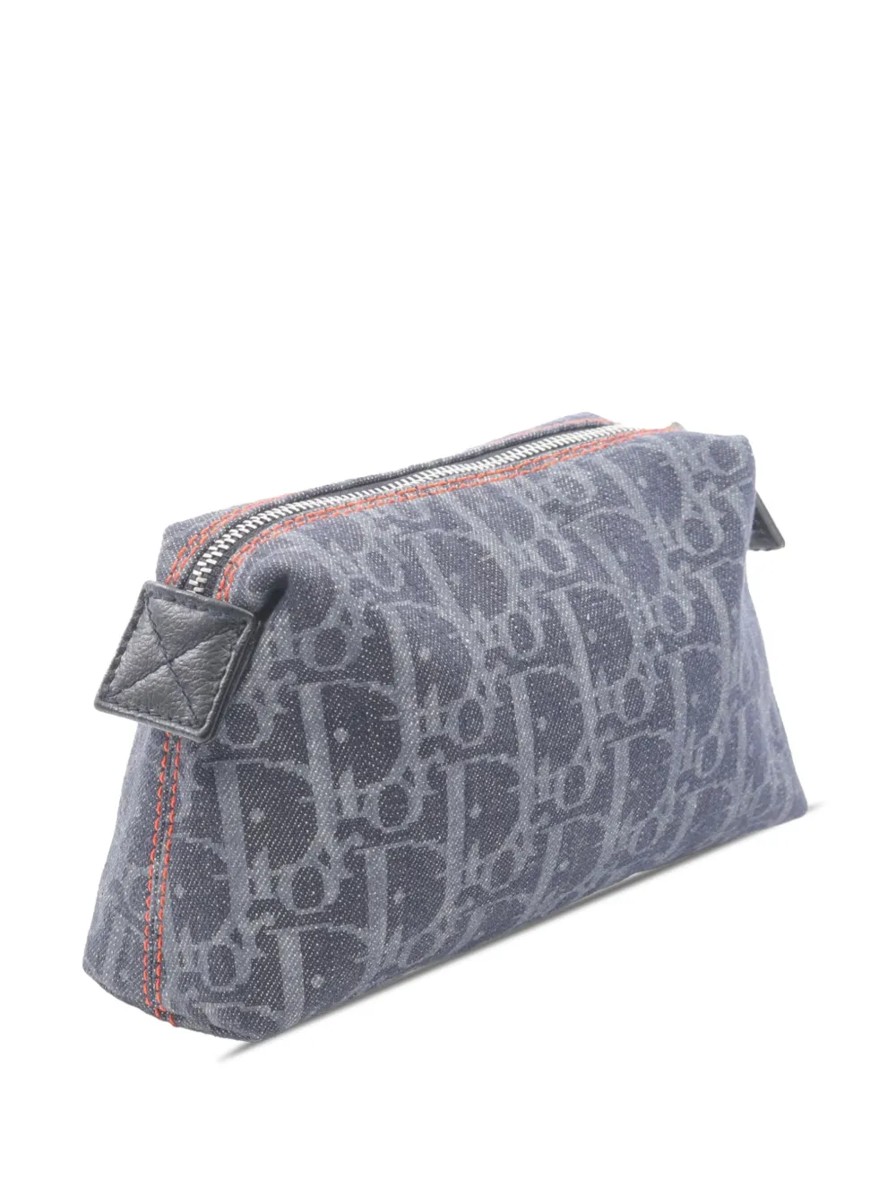 クリスチャンディオール トロッター フライトポーチ デニム Christian Dior Pre-Owned 2006 ディオリッシモ トロッター