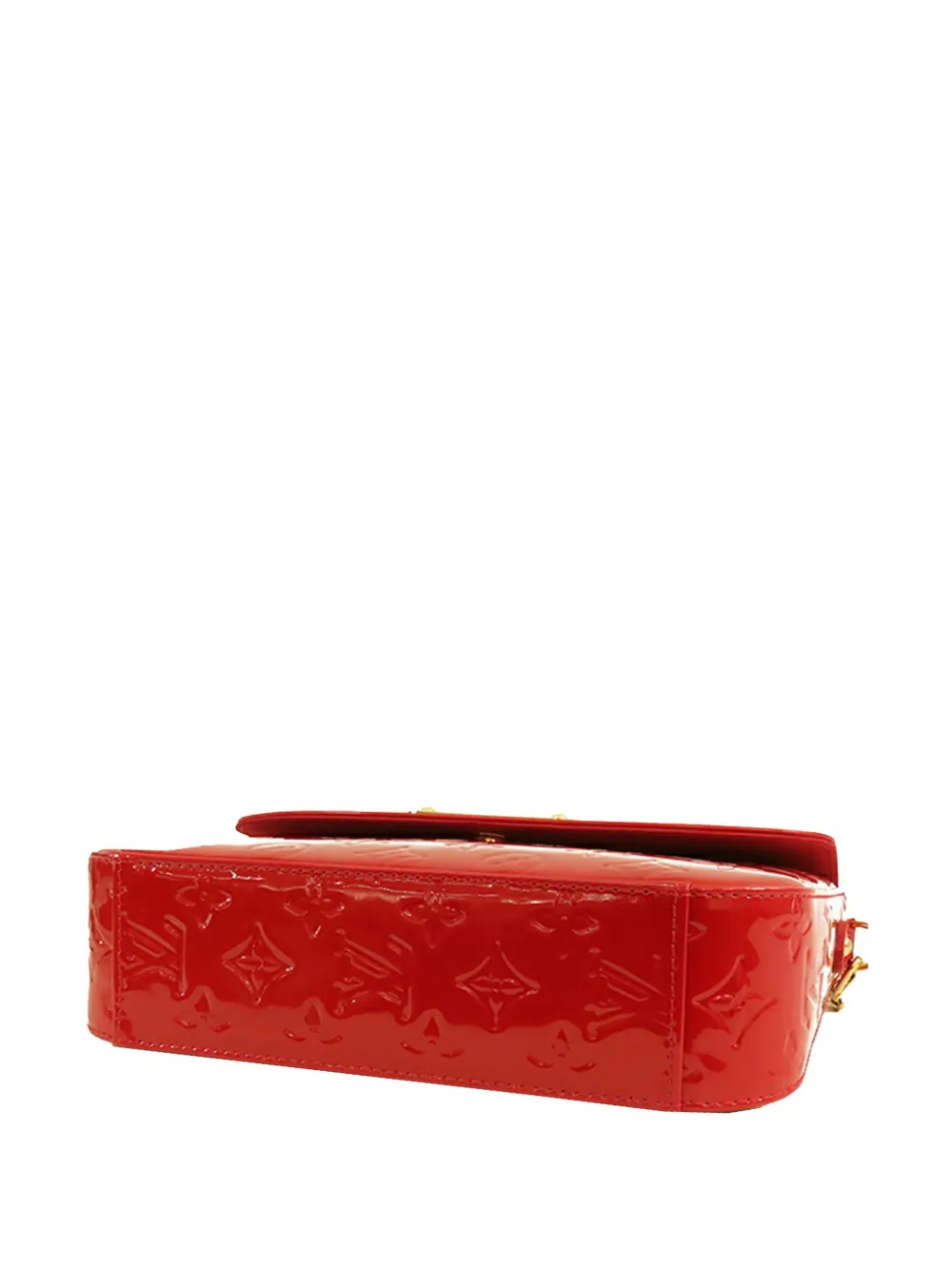 Pre-owned Louis Vuitton 2010 Monogram Vernis Rodeo Drive Shoulder Bag In Red