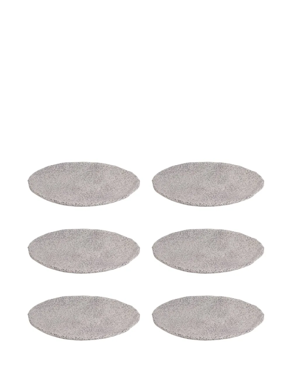 Seletti Newlithic Serving Dish (set Of 6) In Gray