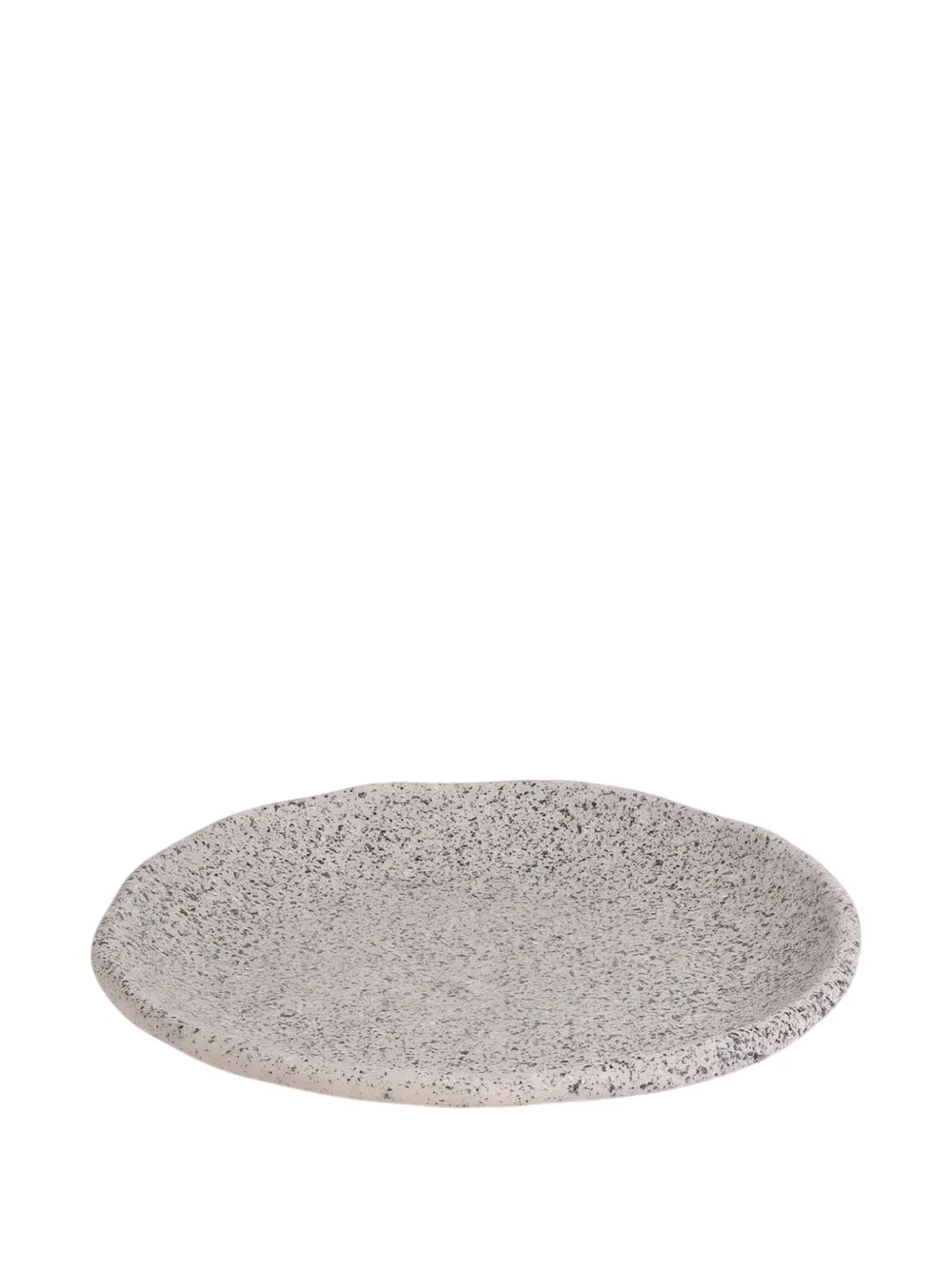 Seletti Speckled Irregular-shaped Plates (set Of Six) In Gray