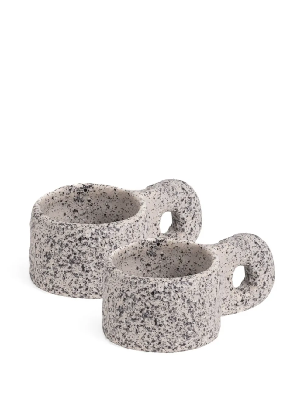 Seletti Newlithic Mugs (set Of 2) In Gray