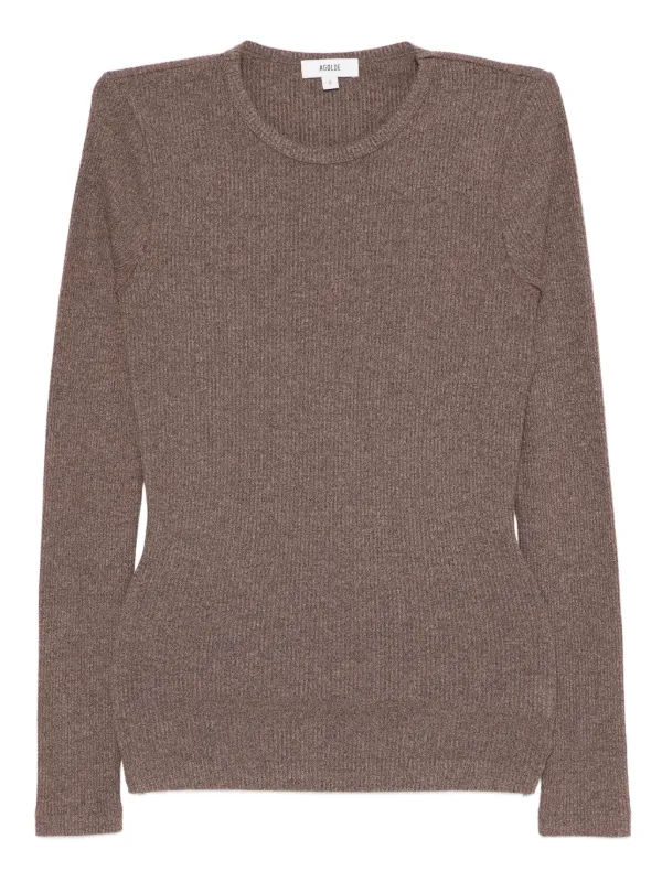 Agolde Delphi Top in Brown