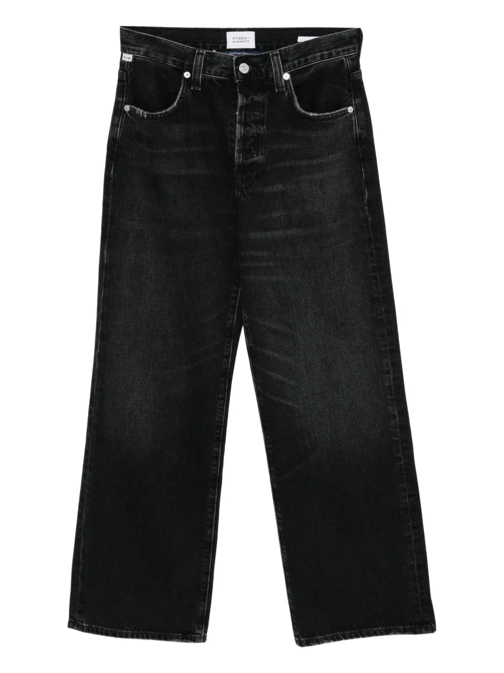 Citizens of Humanity ANNINA high-raise wide leg jeans | Black | Image 1