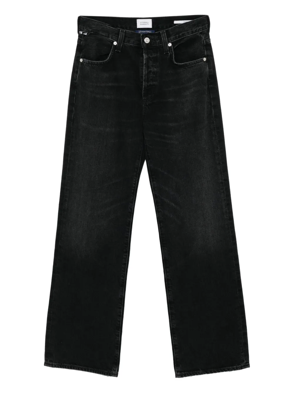 Citizens of Humanity ANNINA high-raise wide leg jeans | Black | Image 1