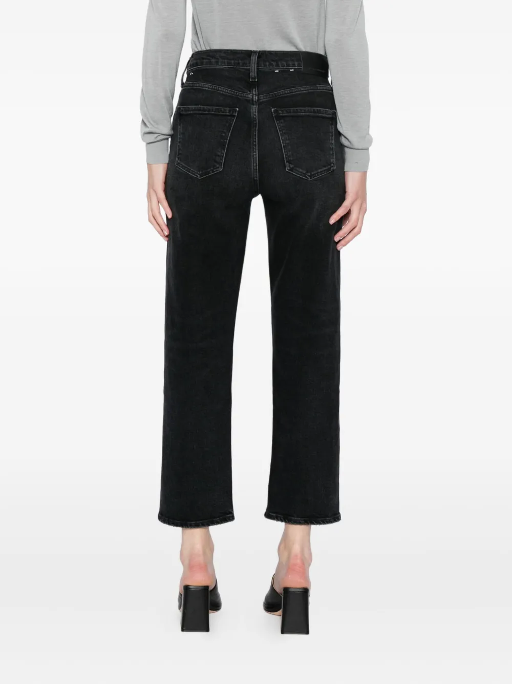 Citizens of Humanity DELFINA high-waist straight jeans Zwart