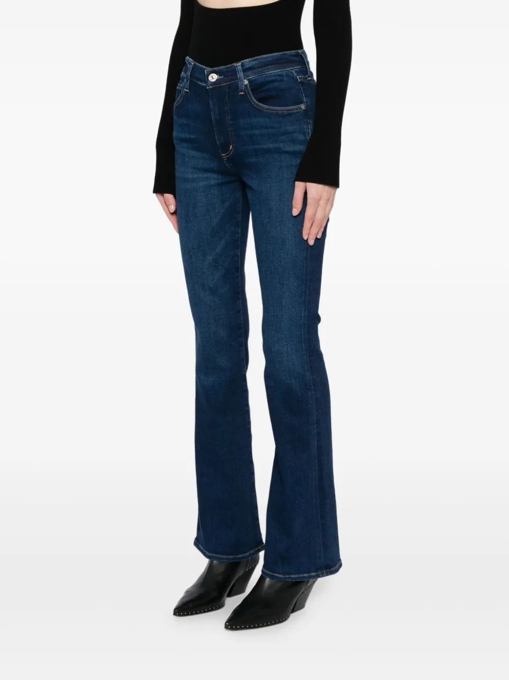 Citizens of Humanity LILAH high-waist bootcut sneakers Blauw