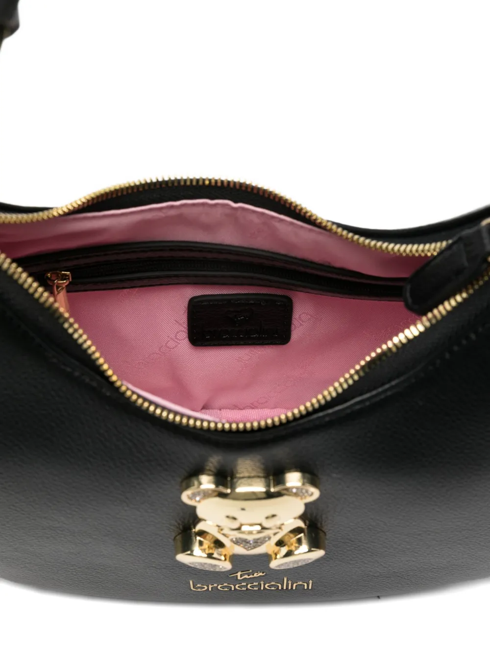 Braccialini Amy Bijoux Shoulder Bag In Black