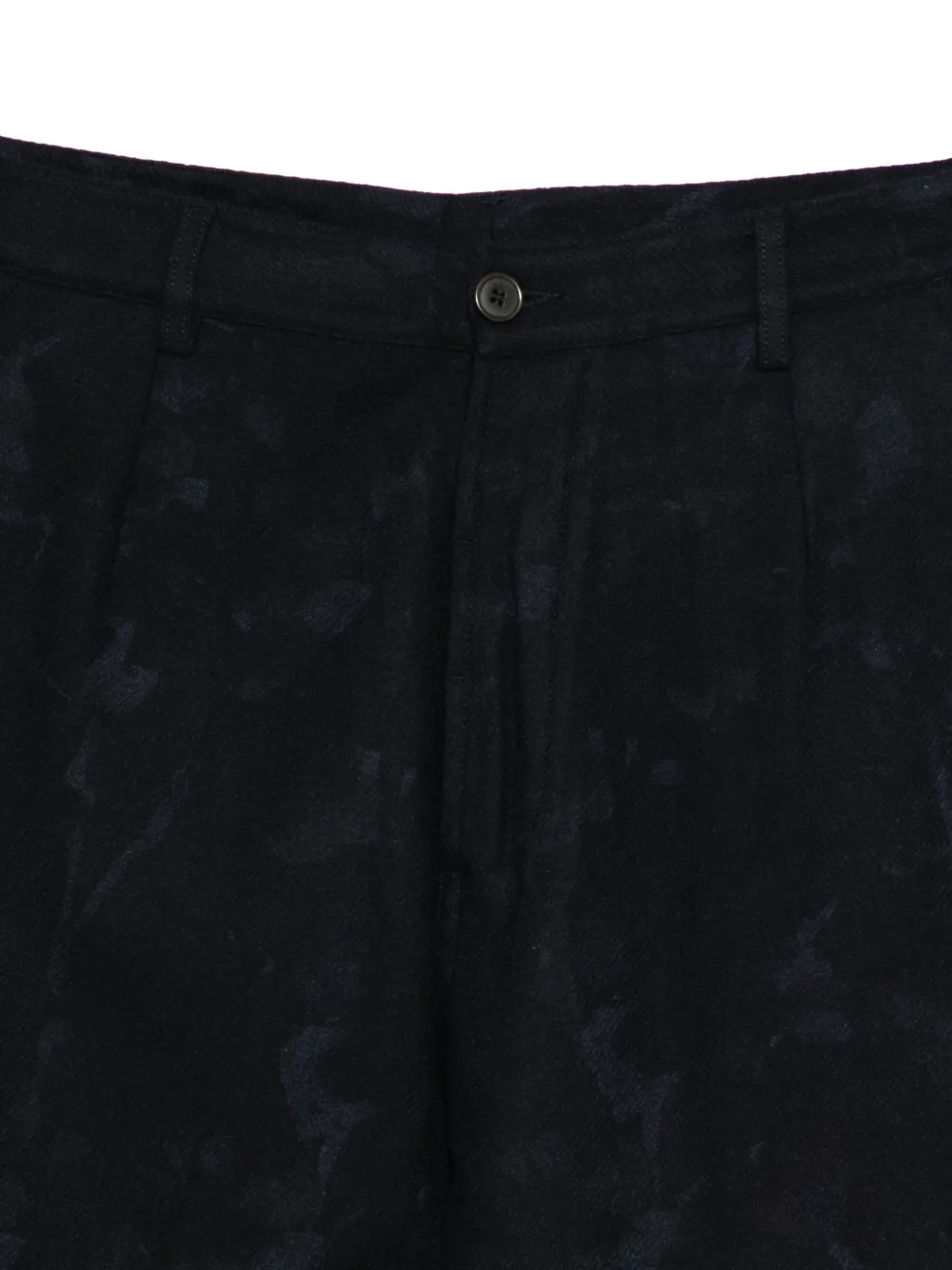 Universal Works Broek met bloemenpatroon Blauw