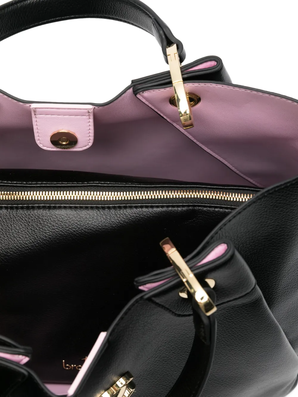Braccialini Teddy-appliqué Tote Bag In Black