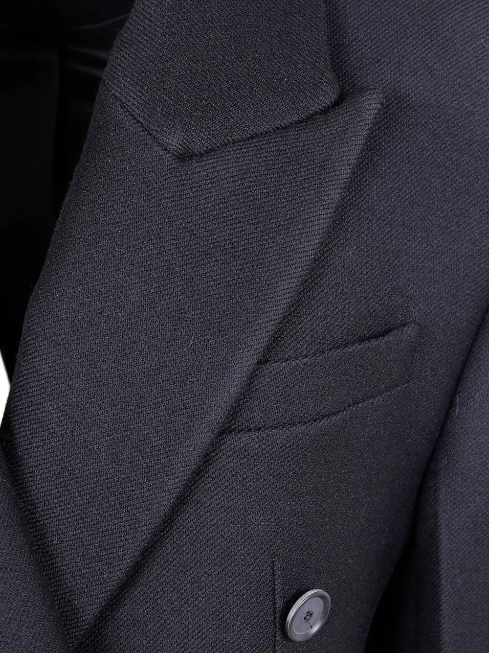  Róhe Double-breasted Coat - Black 
