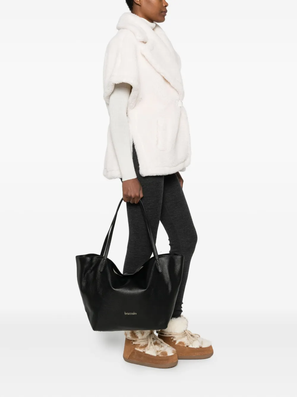 Braccialini logo-detail tote bag - Zwart