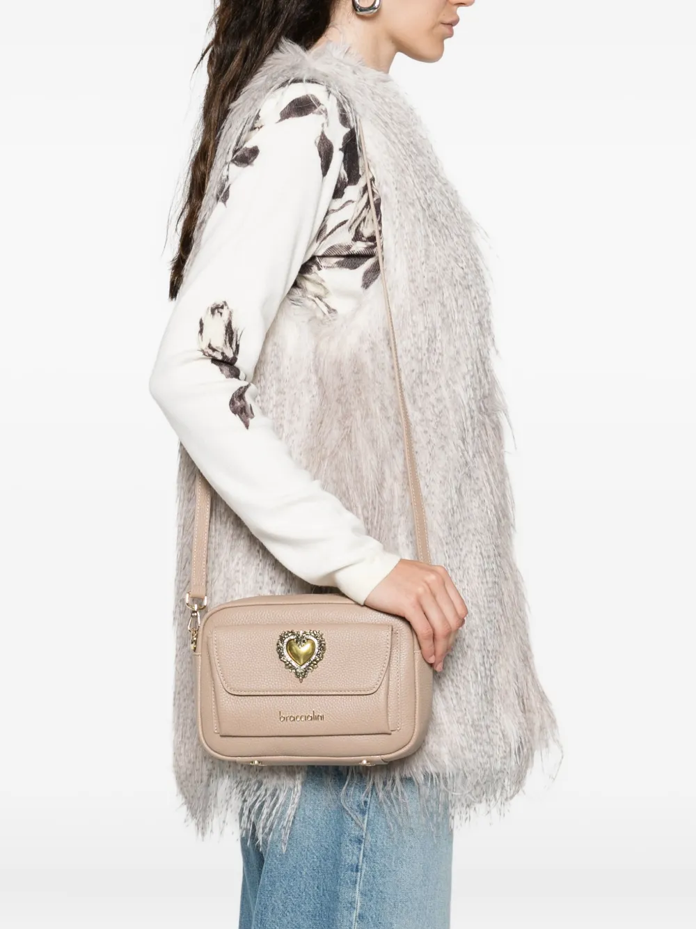 Braccialini Jinny Cross Body Bag In Neutral