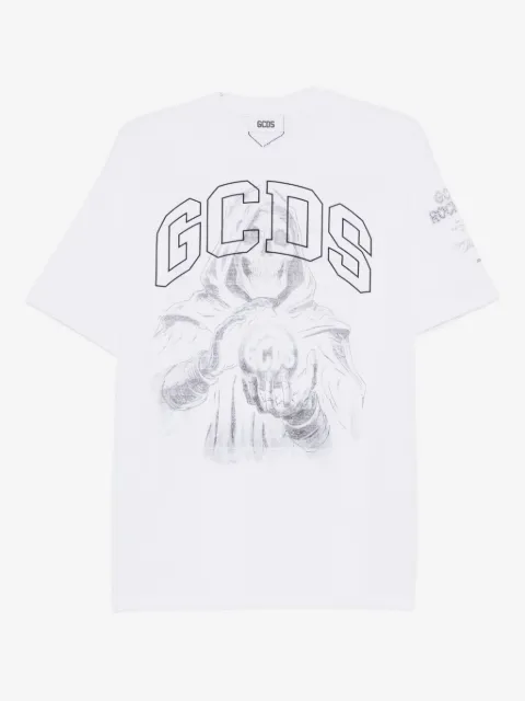 GCDS playera con logo estampado