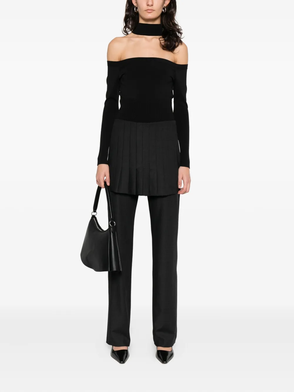 Paloma Wool pleated skirt Zwart